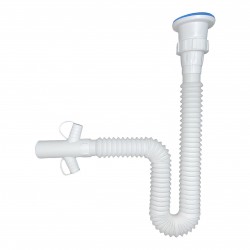 Lüks Rekorlu Lavabo Sifonu Çift Makine Çıkışlı