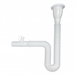 Plastik Lavabo Sifonu Makine Çıkışlı