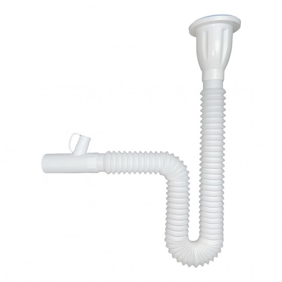 Plastik Lavabo Sifonu Makine Çıkışlı